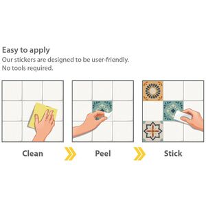 Walplus Wall Tiles Stickers by WALPLUS