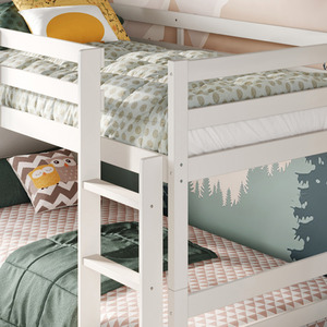 Rest Relax Saturn Low Bunk Bed - White by Rest Relax