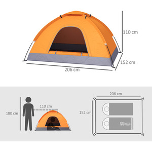 Outsunny 2 Person Camping Tent by Outsunny