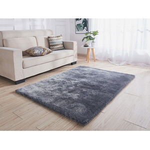Deluxe Shaggy Rug - Grey / 150cm / 90cm