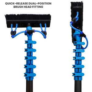 Aquaspray Venom 50ft 40T High-Mod Waterfed Pole - 10-Section - Blue by Aquaspray