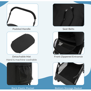 Foldable Pet Stroller by Costway