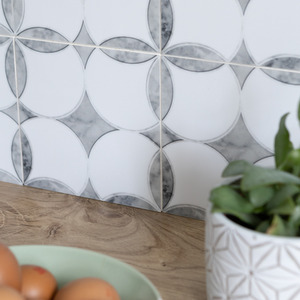 Quadrostyle CARRERA MARBLE Wall Tile and Furniture Vinyl Stickers by Quadrostyle