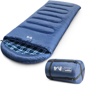 Premium Single Sleeping Bag - Blue by Trail