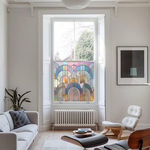 Uzzano Art Deco Stained Glass Privacy Window Film by Creative Printing Solutions