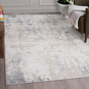 Diamond Modern Area Rug Carpet - Grey / 120cm by Decorotika