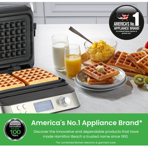 Pro Smart Waffle Maker - Silver by Hamilton Beach