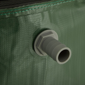 Rainwater Tank - Green / 98cm / 100cm by tectake