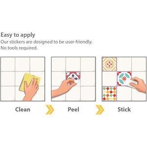 Walplus Wall Tiles Stickers by WALPLUS