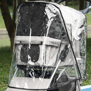 Pet Stroller Rain Cover for Pet Pram, Stroller Buggy - Clear by PawHut