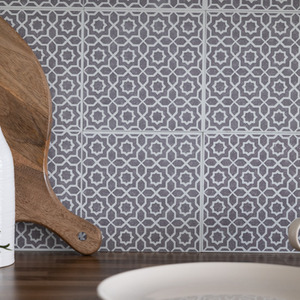 Lina Grey Self-Adhesive Wall Tiles (6 Tiles) - Grey by d-c-fix