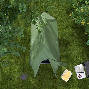 Outsunny Double Layer 1-2 Man Camping Tent, 2000mm Waterproof - Green by Outsunny