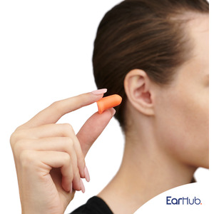 EarHub Premium 10 Pairs of Soft Foam Earplugs - Orange by EarHub