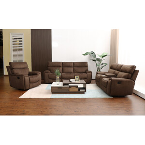 Cancun Reclining Sofa - Brown / 3