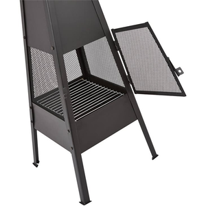 Large Metal Chiminea 100cm - Black by BillyOh