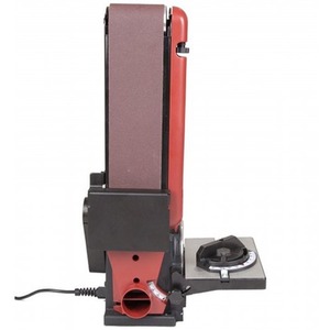 Lumberjack Belt and Disc Bench Top Sander Linisher Heavy Duty Cast Iron Base - Red by Lumberjack