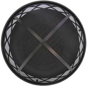 Round Fire Pit - Black by Charles Bentley