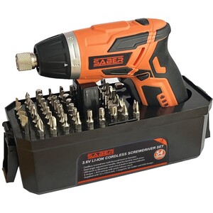 3.6V Cordless Screwdriver Set by Saber