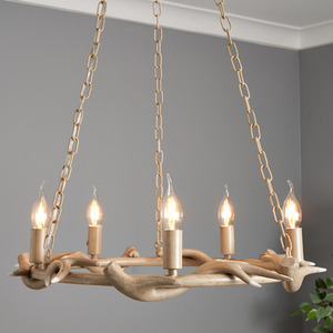 Rein Antler Chandelier - Natural by Litecraft