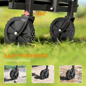 Outsunny 41L Festival Trolley on Wheels - Grey by Outsunny