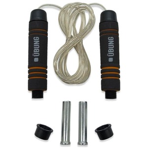 UBUNG Weighted Skipping Rope Tangle Free Fitness Jump Rope 3m - Black by Ubung