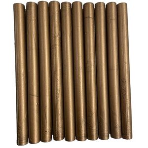Pack of 10 Mocha Brown Shimmer Wax Sticks - Brown by Syntego