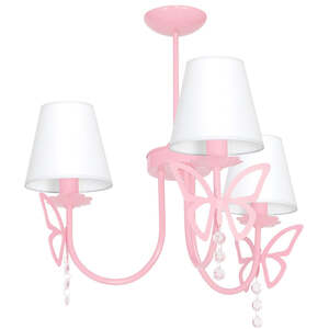 Milagro Chandelier Charlotte - Pink by Milagro