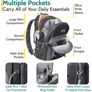 Aspen 30L Camping Backpack - Black by Trail