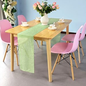 Hessian Table Runners - Sage Green by Trimming Shop