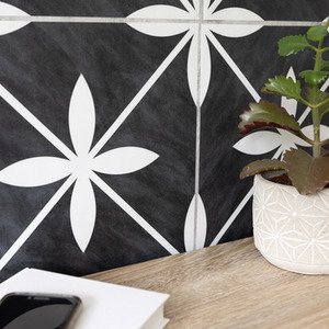 Quadrostyle CASTELAR INK BLACK Wall Tile and Furniture Vinyl Stickers by d-c-fix