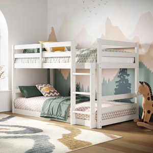 Rest Relax Saturn Low Bunk Bed - White by Rest Relax