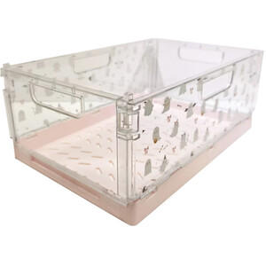 Ghost Folding Crate - Pink