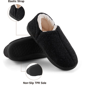 Anti-Slip Fluffy Cotton Warm Slippers by komore