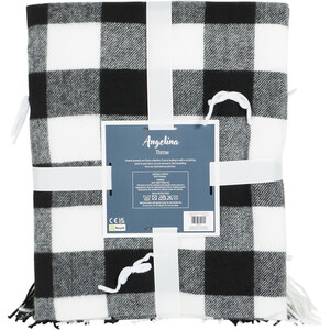 Angelina Bow Throw - Monochrome