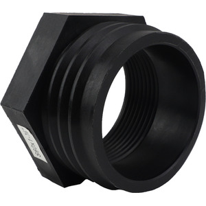 IBC S60x6 (2 inch) Male to HEX (1.5) BSP Female Adaptor - Black / 0.05kg by DNA PACKAGING LTD