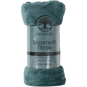 Supersoft Throw - Teal / Large by Divante