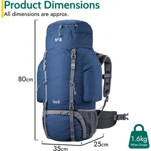 Tatra Hiking Backpack - Dark Blue / 80cm by Trail