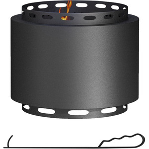 Outsunny Stainless Steel Smokeless Fire Pit - Black by Outsunny