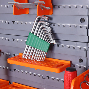 DIY Tool Storage Set with Wall Plates - Black / 66 Piece Set by Groundlevel