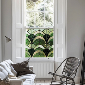 Acerno Art Deco Stained Glass Window Film by Creative Printing Solutions