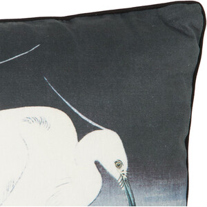 Ohara Kohson Oriental Cranes Cushion - Multicolour