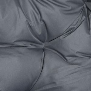 Outsunny Folding Rattan Egg Chair Freestanding Basket Chair with Cushion - Grey by Outsunny