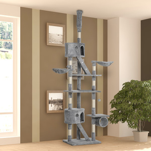 PawHut Floor to Ceiling Cat Tree for Indoor Cats by PawHut