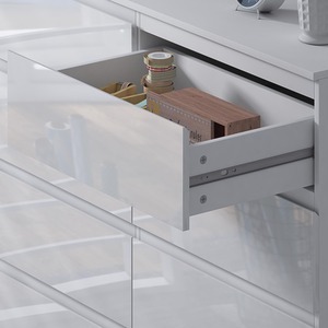 Gloss White Chest Of Drawers - White / 8 by FWStyle