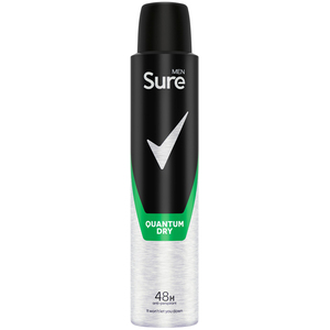 Sure Men Quantum Dry Anti-Perspirant 200ml - Black by Sure