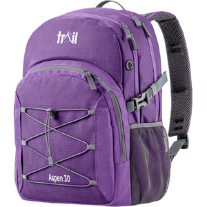 Aspen 30L Camping Backpack - Purple by Trail