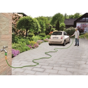 50ft Expandable Hose With Spray Gun - Green