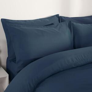 Plain Dyed Duvet Cover Set - Denim Blue / King by Brentfords