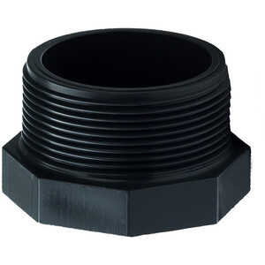 2 inch BSP hex. Male X dust plug - Black by DNA PACKAGING LTD