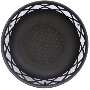 Round Fire Pit - Black by Charles Bentley